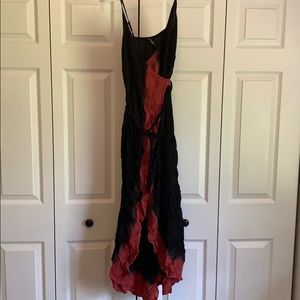 Black and red express cover up dress